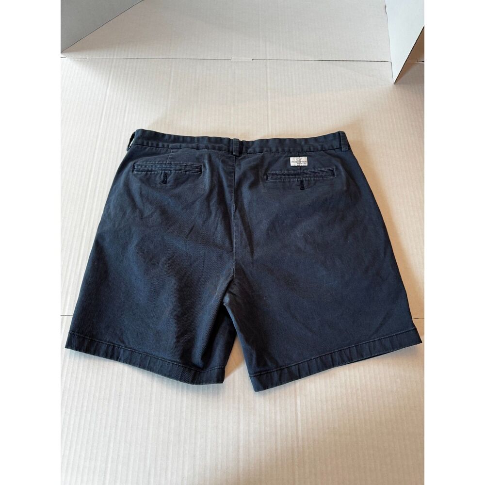 Vineyard Vines Breaker Shorts Men's 36 Blue Cotton Stretch Chino Flat Front